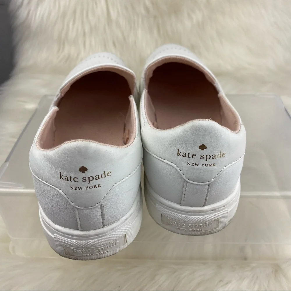 KATE SPADE NY AZORES SLIP PERFORATED SNEAKERS SIZE 7.5 WOMAN
